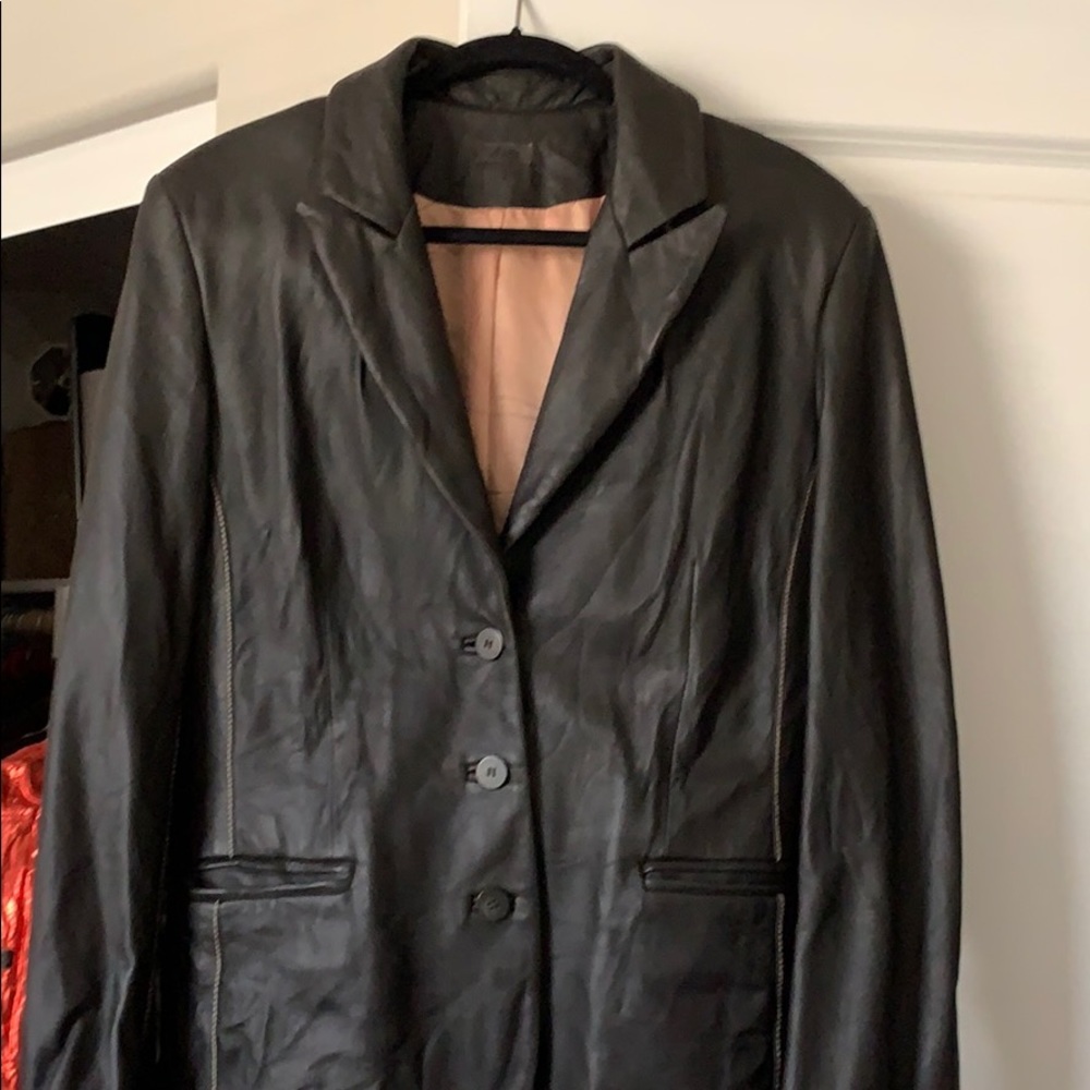 Woman’s Italian Leather jacket sz 12